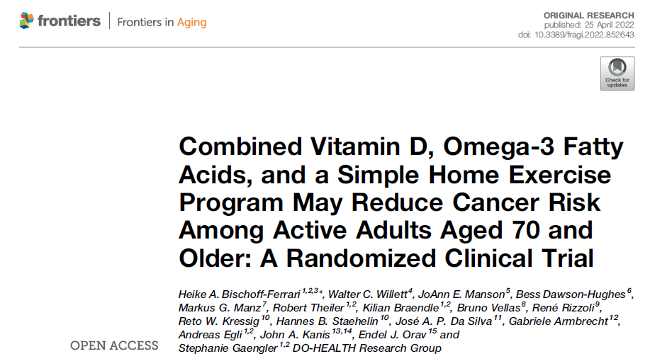 医生|癌症无法预防?随访2157名老年人发现:“2补1做”可预防61%癌症