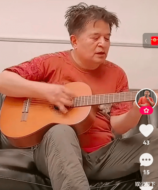 节食减肥 被毕姥爷逗笑了，因疫情闲在家弹吉他，生活惬意到发型都不理了！