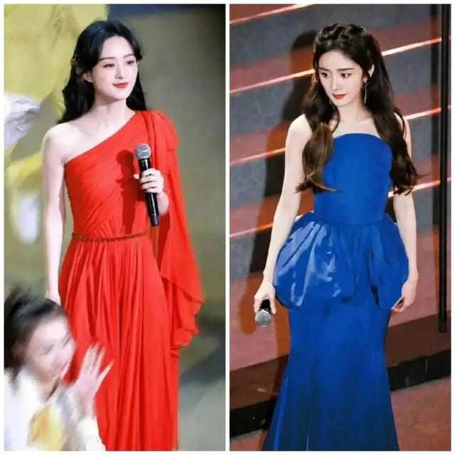 杨幂|杨幂赵丽颖同台演出,幂姐落了下风,面容沧桑略显疲倦,冷艳骨感