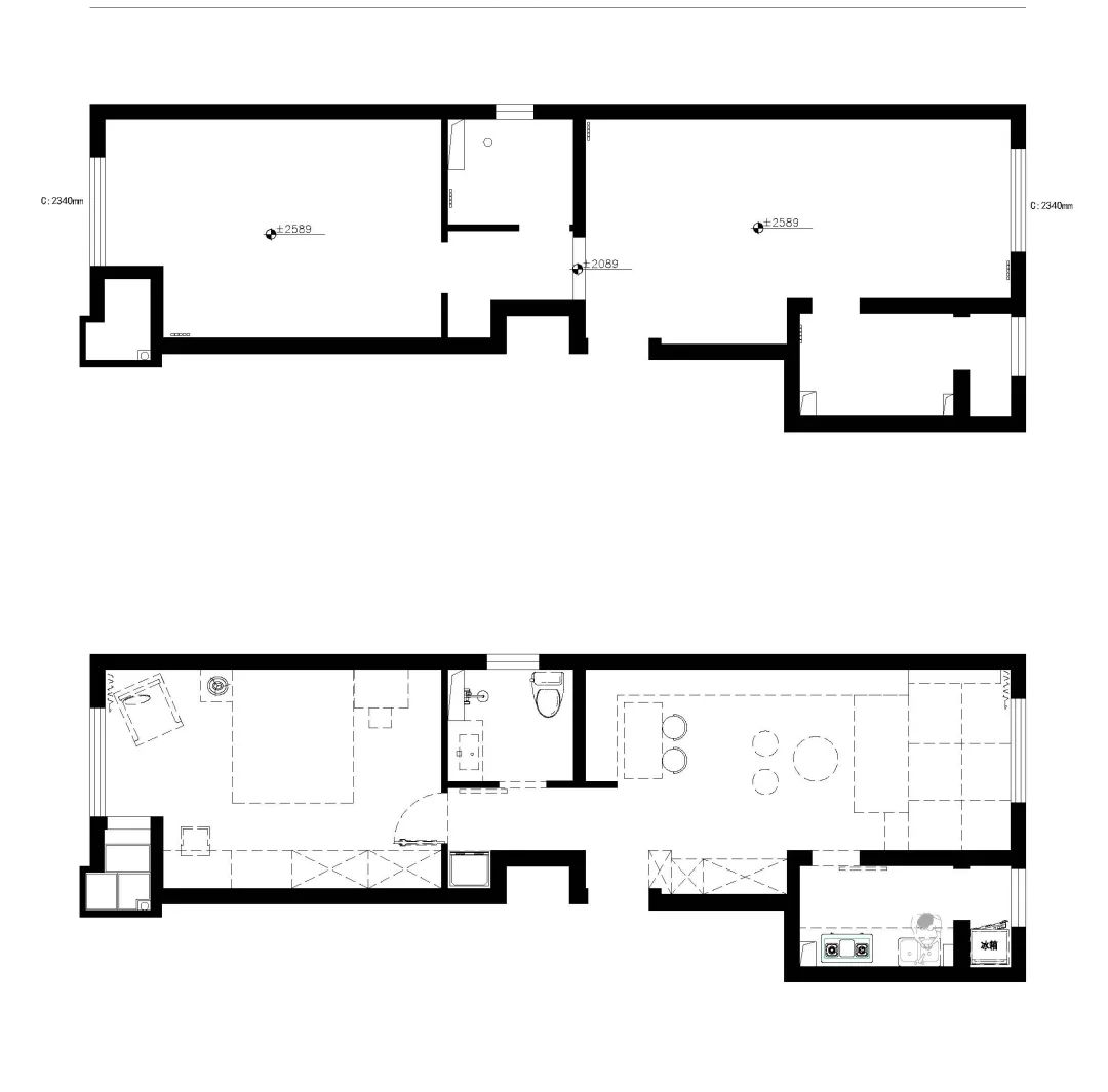 53平的小户型公寓,淡淡的复古风,带来更有格调的感觉