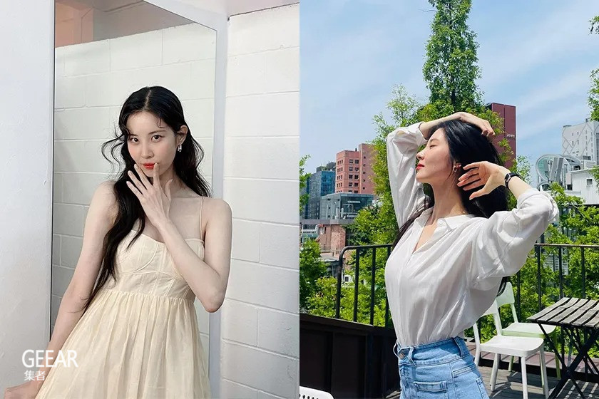 徐玄|罕见的性感挖空裙：徐玄这组少女时代回归照！