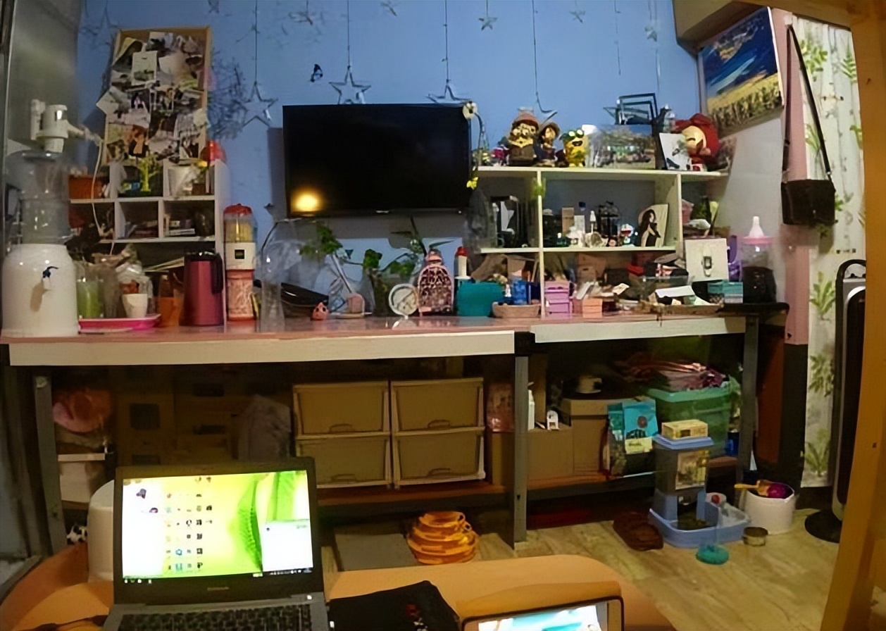 晒晒20㎡的出租房,空荡大白墙,改造之后,隔壁小伙以为敲错门