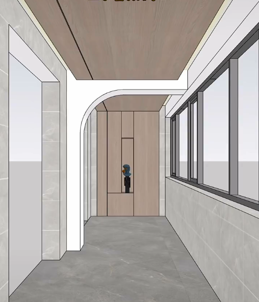 阳台遇到梁,你还在贴瓷砖吗?给你不一样的设计!