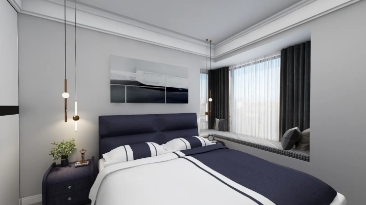 菡萏怡景装饰 | 现代简约,家里的大横厅成为设计亮点!