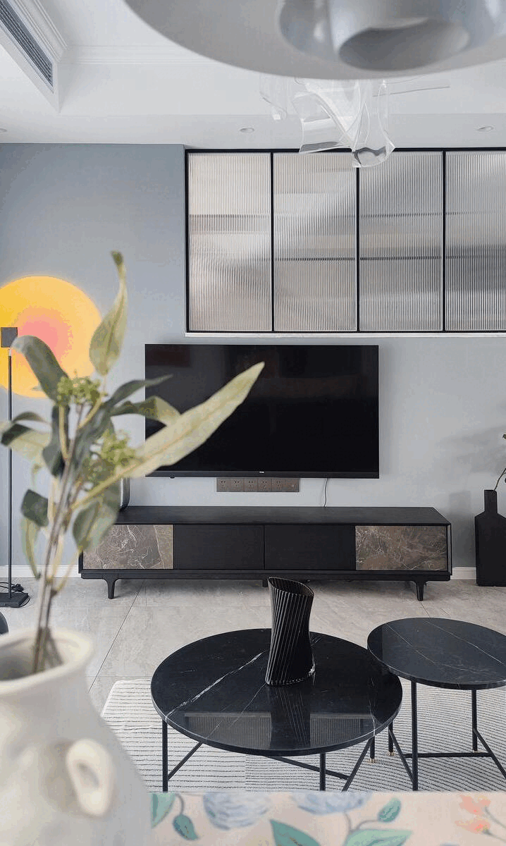 160㎡轻美式，自带氛围感的灰蓝色，营造浪漫的顶楼跃式！