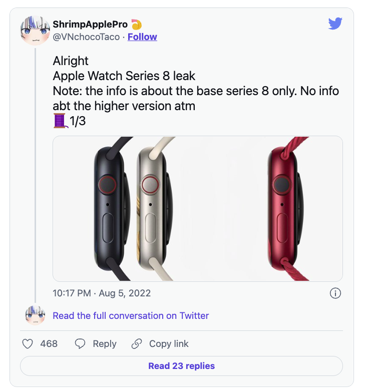 Apple Watch|外媒：标准版Apple Watch Series 8外观将与现款相同