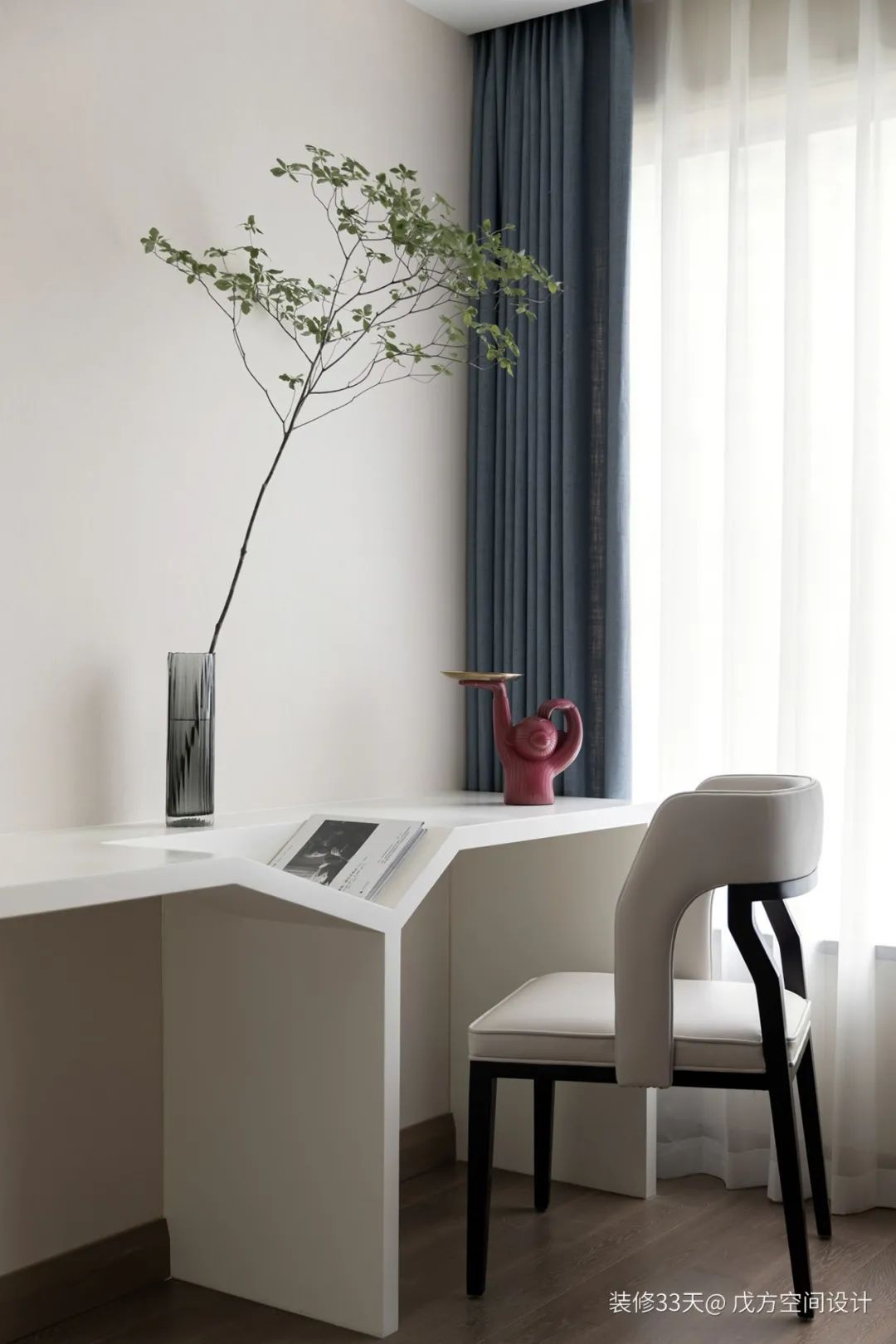 装修设计:实用130平素雅新中式四口之家