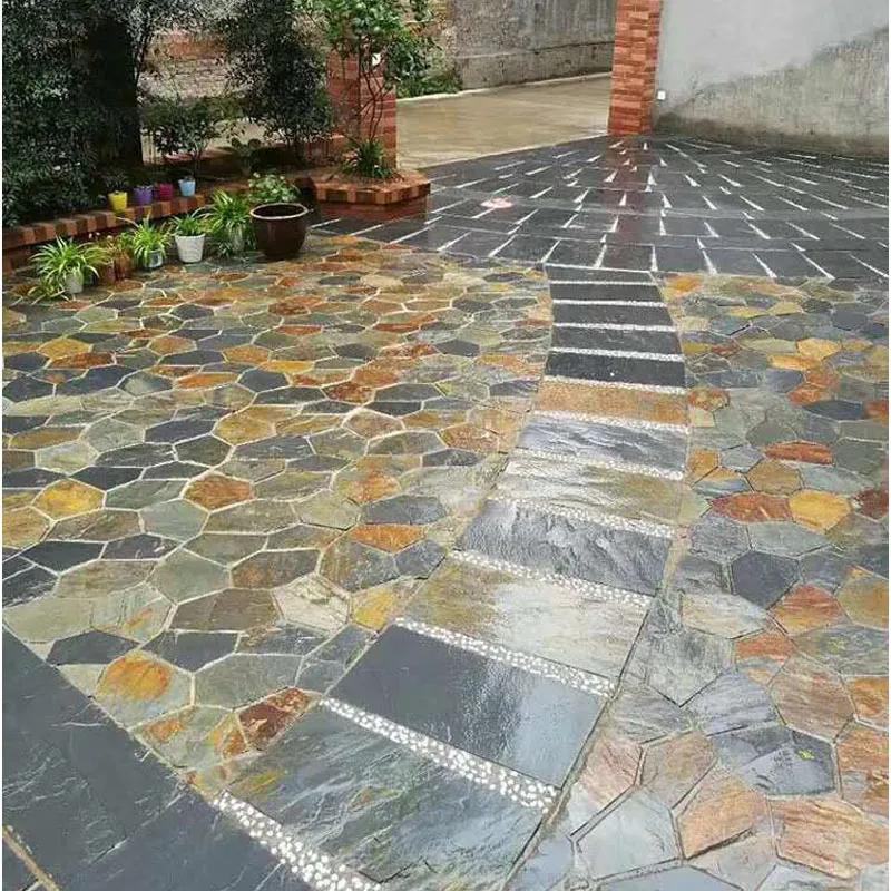 头次见有人这样装修庭院,设计太有才了,整洁美观防滑,太机智了