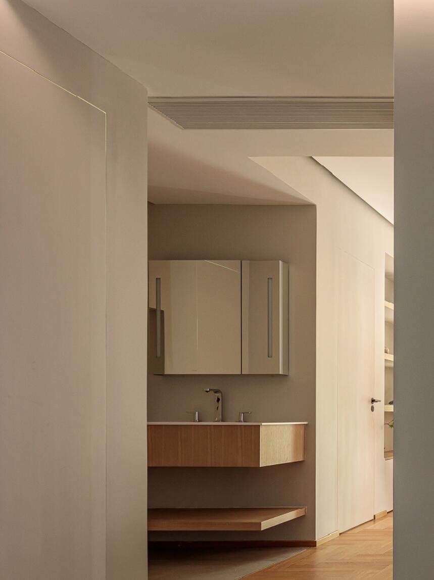 她98㎡家氛围感真好!厨房双动线,洗衣机藏玄关,太巧妙了