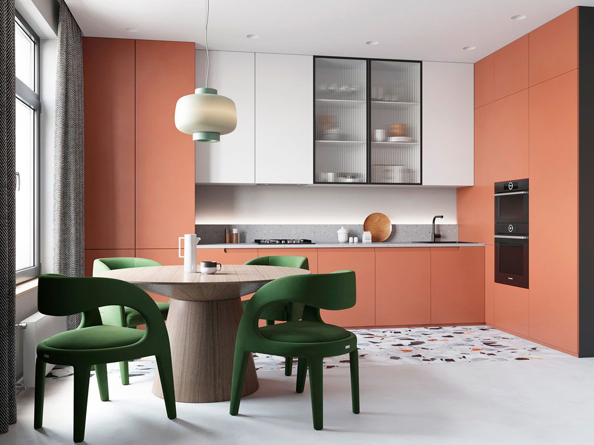 用橙色为室内设计增加有趣的因素