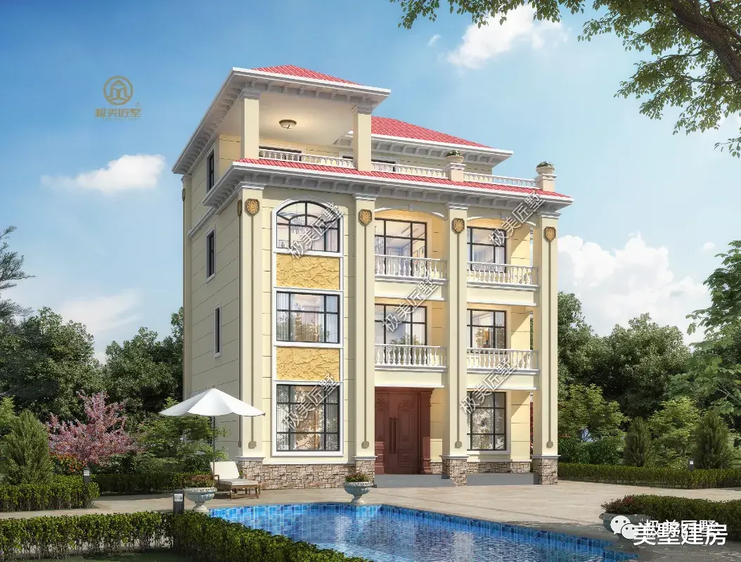 农村还是建四层最好看,这栋就不错,还不赶紧看看