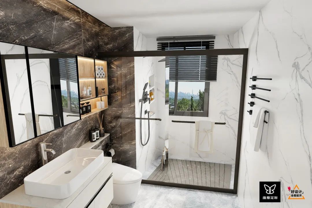 全屋柜子都刷白色，担心太单调，没想到效果这么惊艳