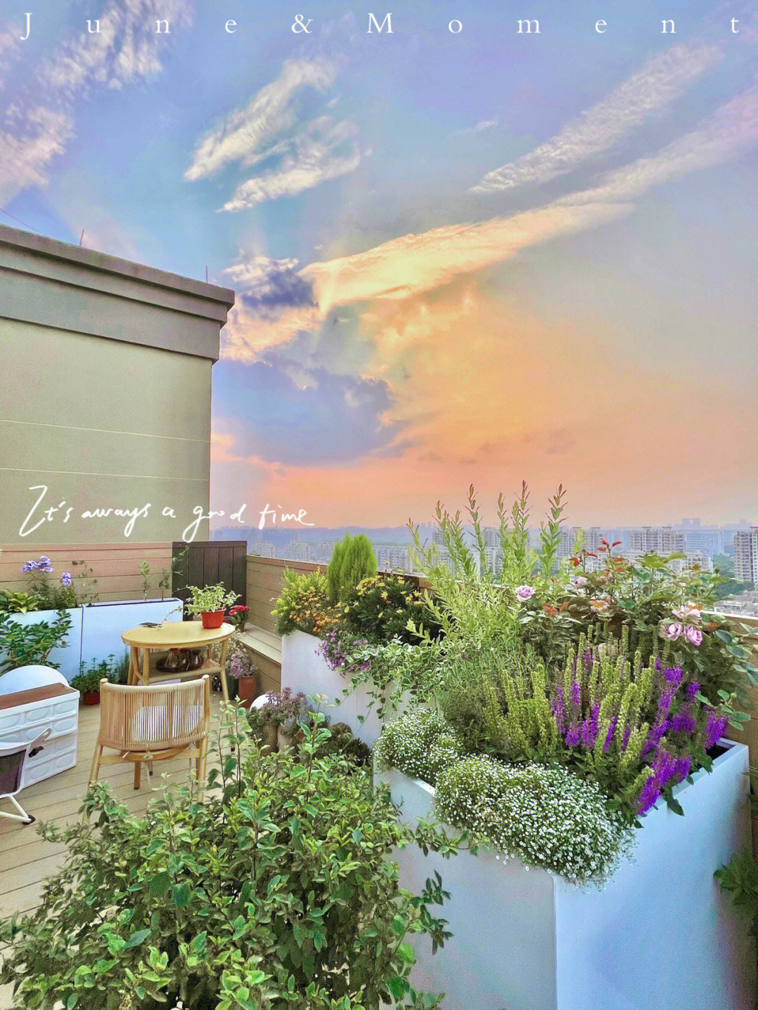 为了一个露台,买了栋顶楼的房子,建个“空中花园”,太美了!