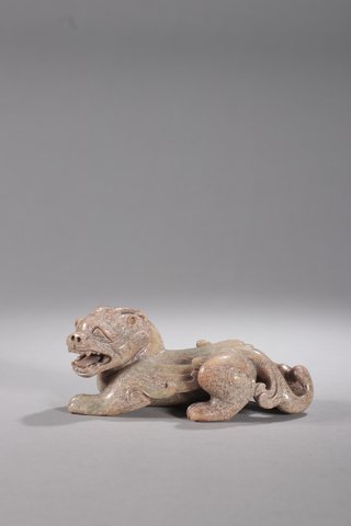 |旧藏-高古玉瑞兽摆件