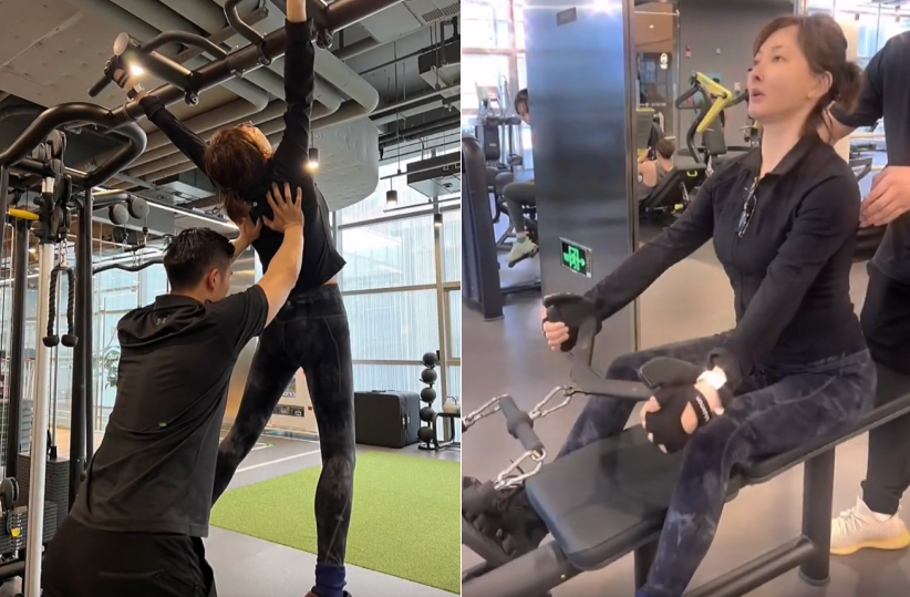 奇异博士2|49岁牛莉坐桌子上闲聊!穿超短裤腿白到晃眼,身上一件外套近7万