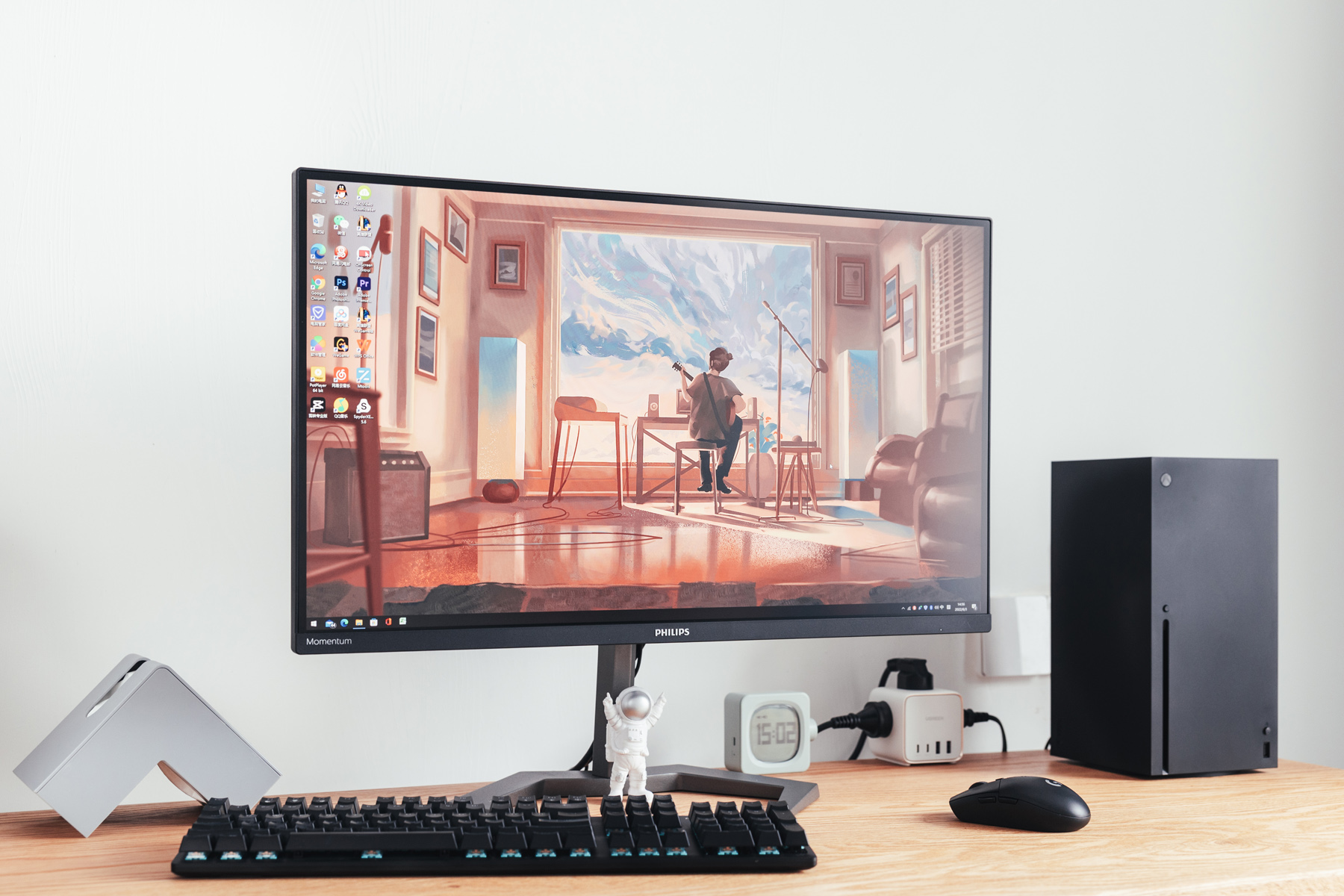 显示器|2K分辨率电竞显示器还能怎么卷?飞利浦猛腾27M1N5500Z开箱试用