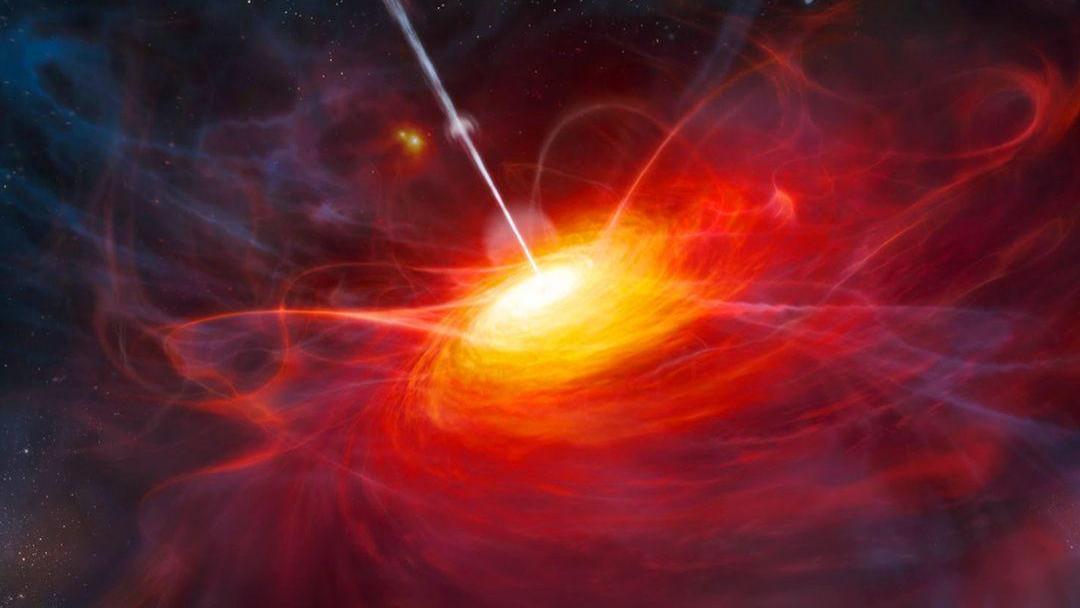 如果宇宙中最大的黑洞在100万光年外会发生什么？