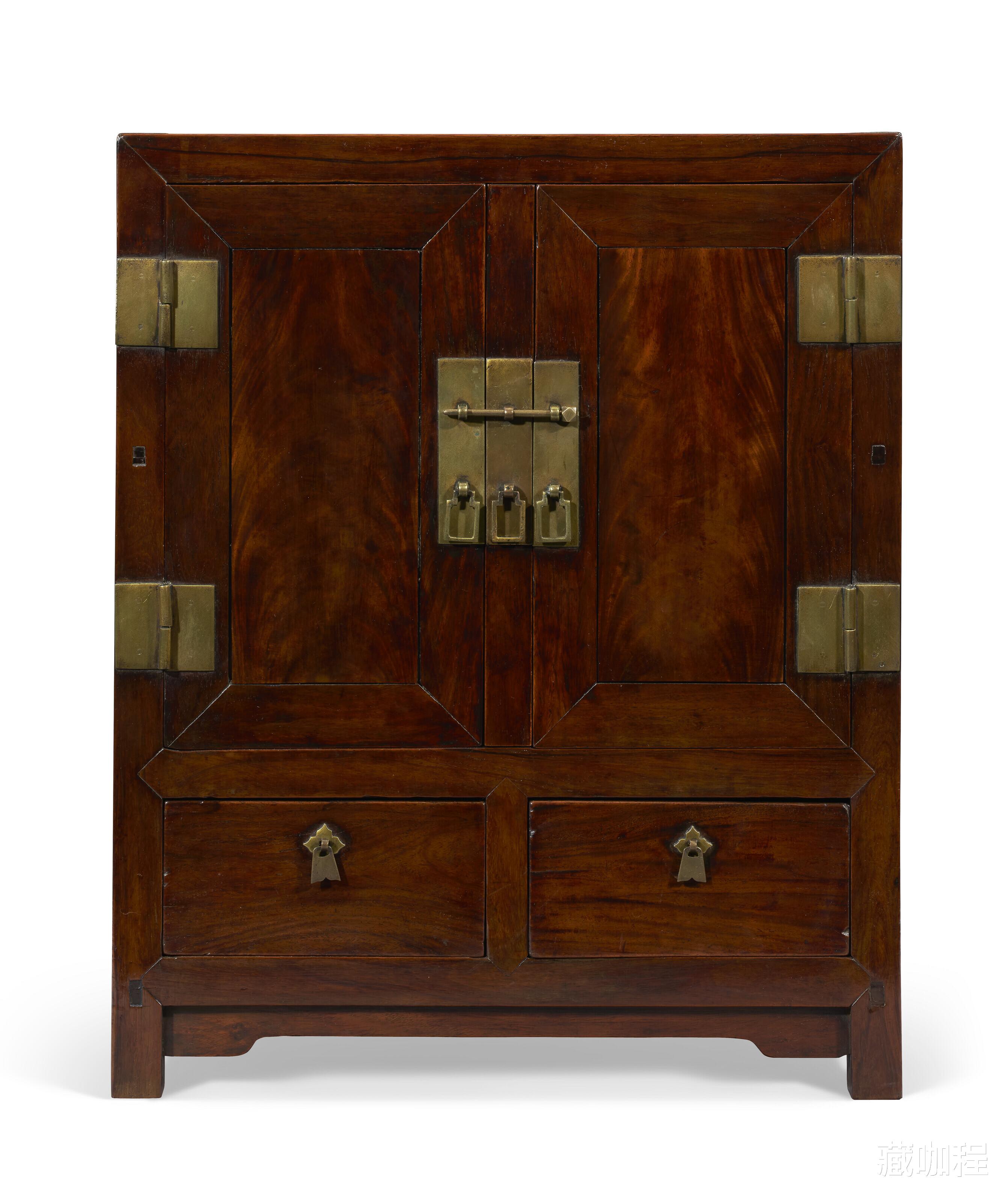 |闷仓换成抽屉，清黄花梨方角炕柜变体
