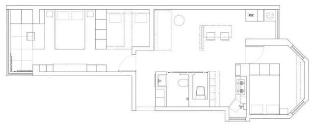 她家59㎡老房,改出三房两厅,还有超强收纳,住六口人都不挤!