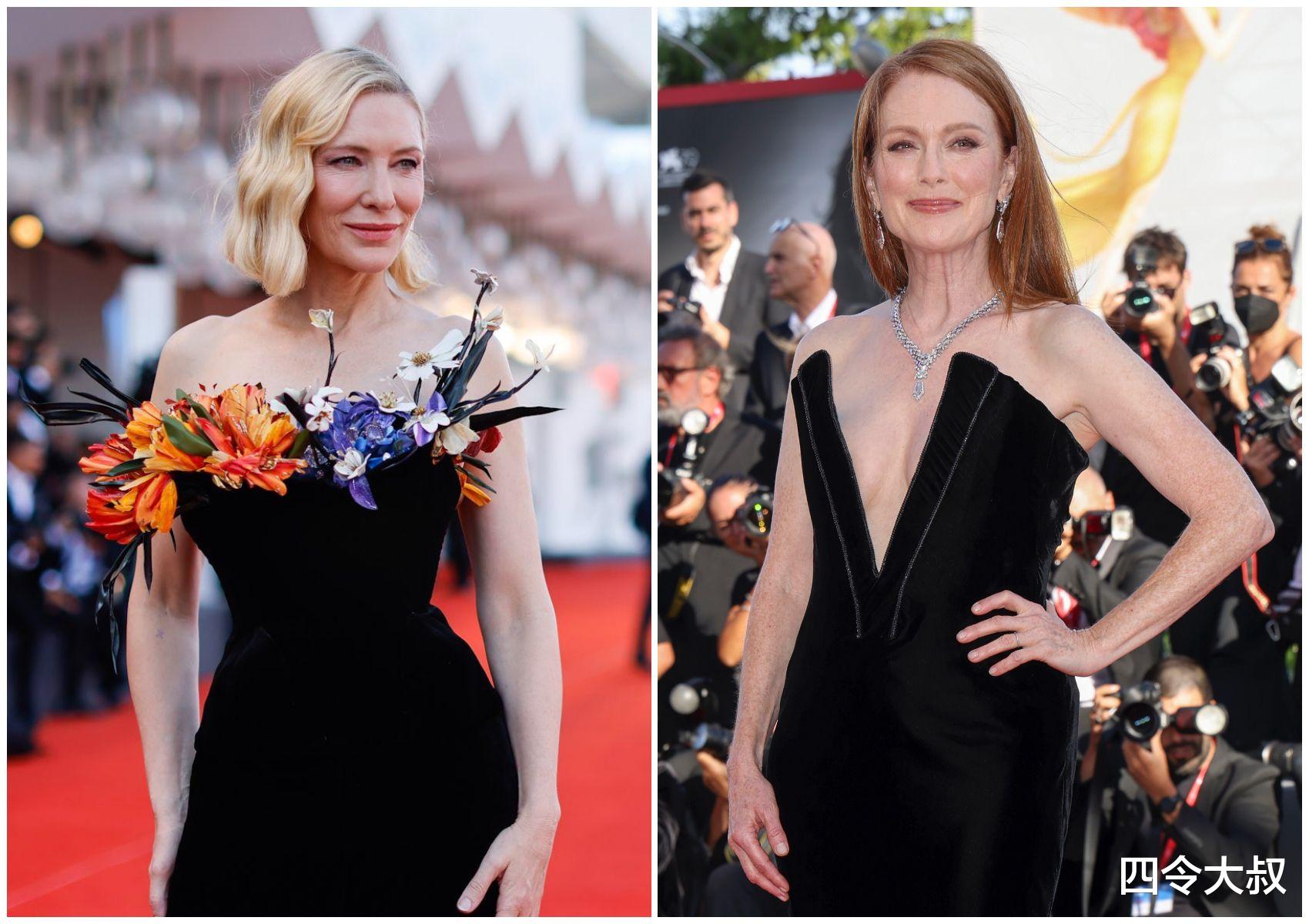 艺术品|威尼斯电影节:朱丽安深V超“凶狠”,凯特领口迸花如行走艺术品