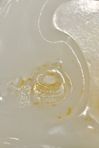 和田玉籽料|和田玉籽料鸳鸯戏水文房笔添