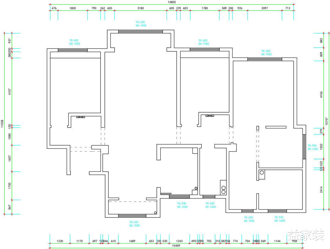 中式和美式混搭设计，让160平大三居更具魅力，实现空间的升级