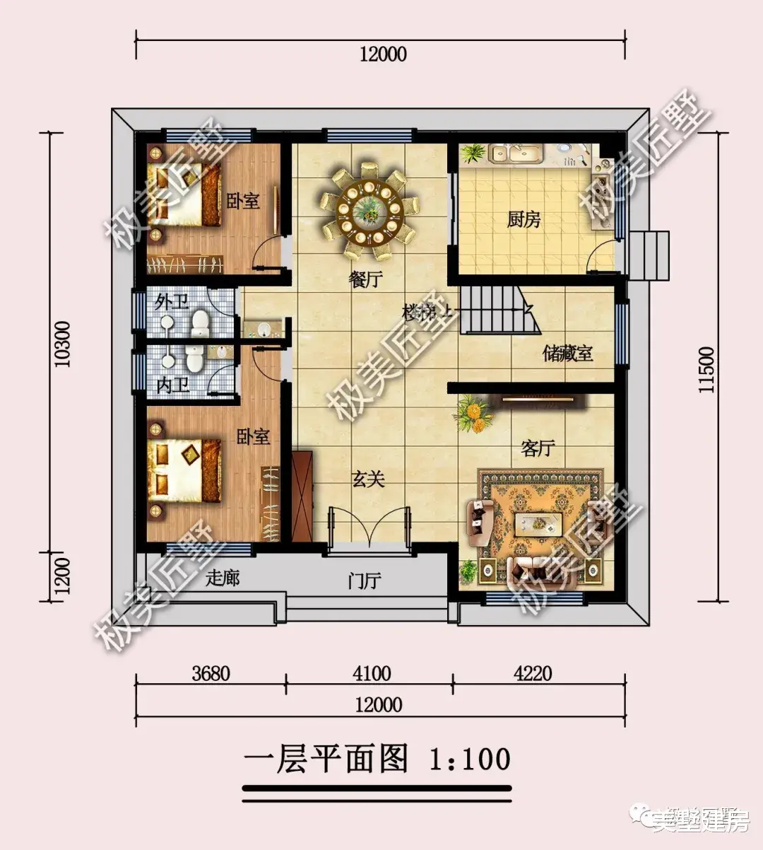 二层田园风别墅这样设计，耐看实用不易过时！