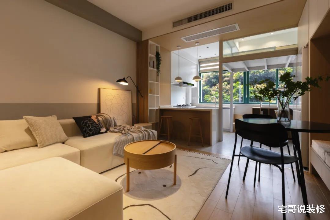 35㎡小宅住下一家3口,竟然有2室1厅,还有书房和4分离的卫生间!