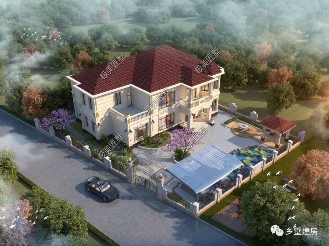 分享5款坡屋顶别墅，美观实用造价低，建房的不二选择