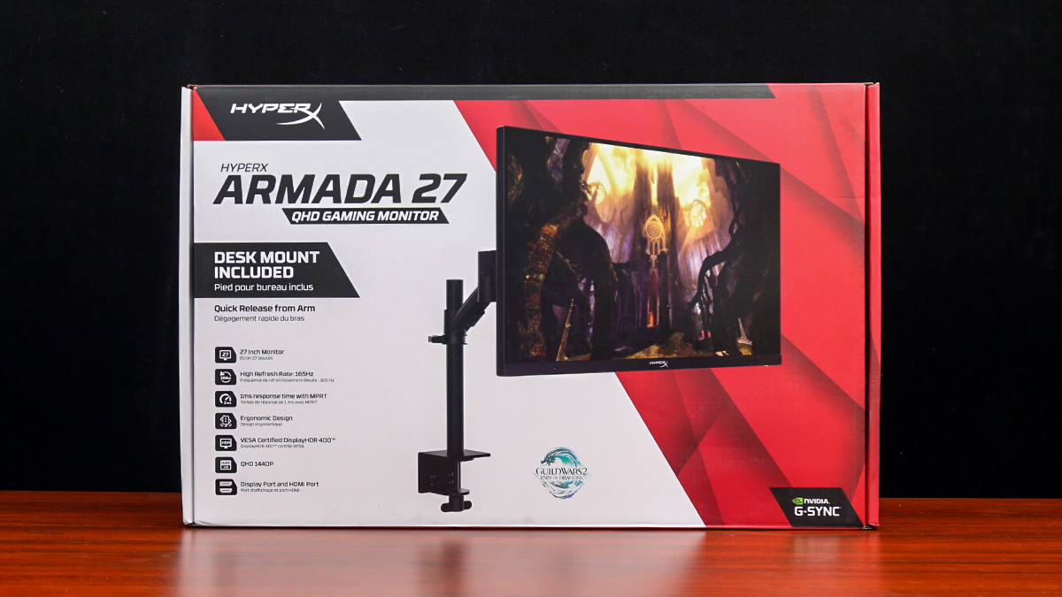 极度未知(HyperX) Armada星舰系列电竞显示器评测:独立支架臂
