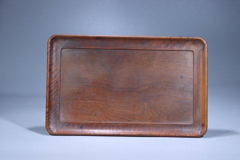 |清代:黄花梨木雕·文盘