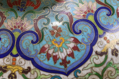 梅瓶|清 精铸铜胎景泰蓝掐丝珐琅梅瓶一只