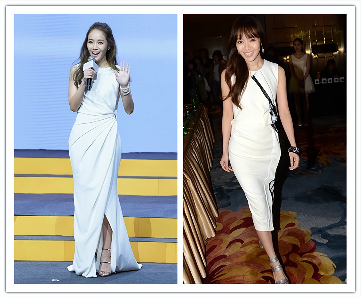 林志玲|侯佩岑林志玲罕见同框,穿衣打扮都很成熟,美得很高调