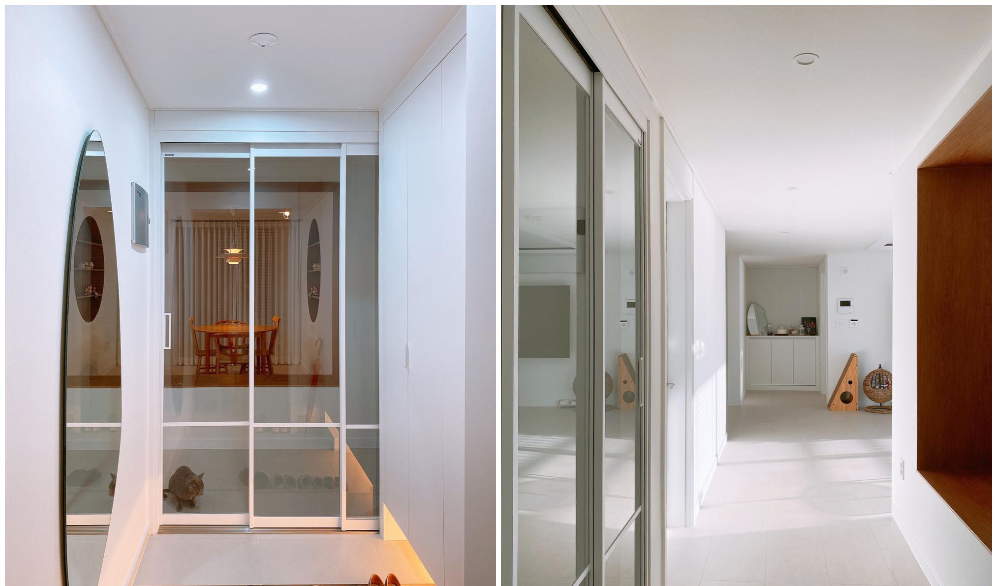 家具没几件,110㎡坚持断舍离,即使有两个孩子,全屋照样井井有条