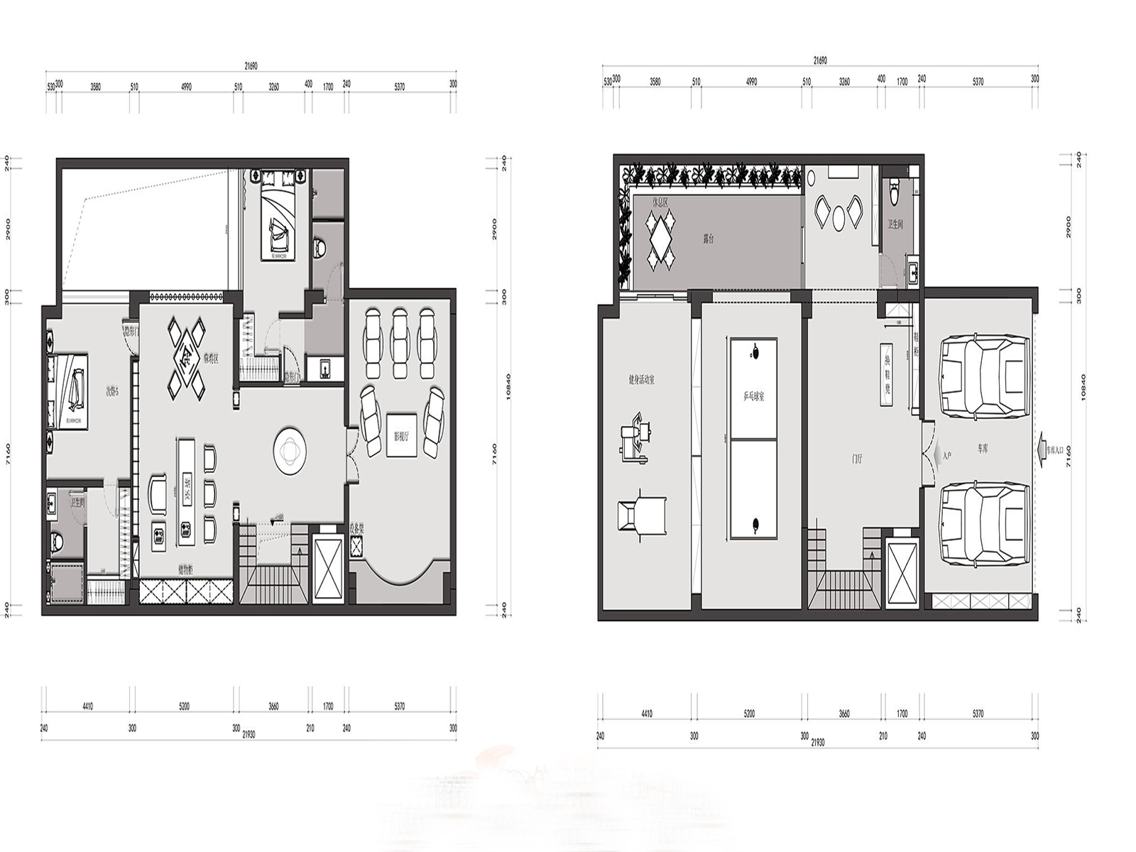 【鲁班装饰】云玺大宅600㎡新中式风格,皆是雅韵