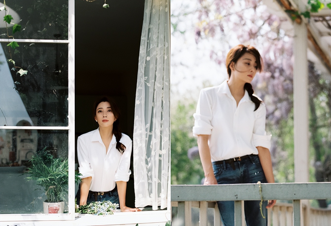 殷桃|殷桃与黄晓明逛小卖铺，打扮清纯双腿纤细，男方跟在身后热情买单