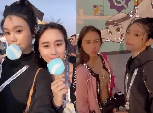 奚梦瑶|奚梦瑶高调炫耀和何猷君一起看足球赛,却被中间的何超欣抢镜