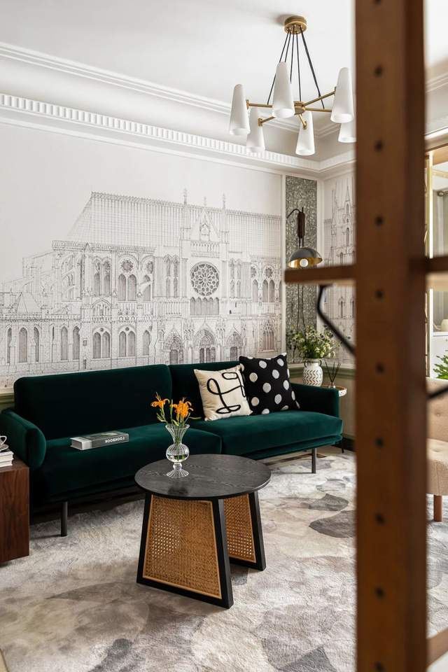 90平古典三居室,轻熟风的电影场景应运而生