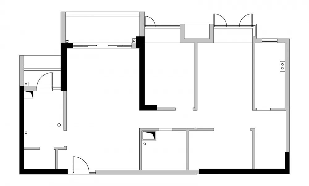 120平北欧极简三居室,客餐厅阳台一体式,空间超宽敞!