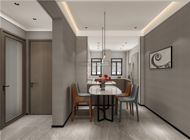 云报华府142㎡现代风格丨冷峻家居里的温度感