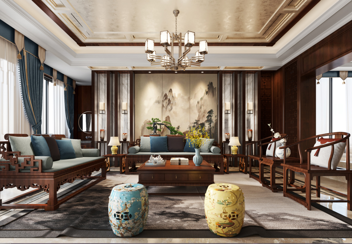 中式红木装修,与居者共赴一场生活与艺术之约