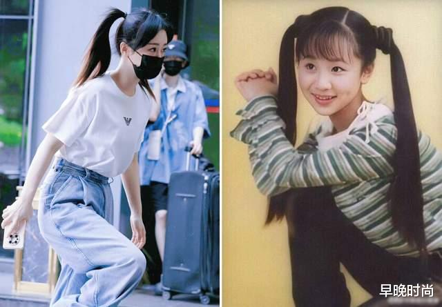 西装 杨紫私服终于被夸一回了！扎双马尾可爱减龄，30岁少女感还这么好