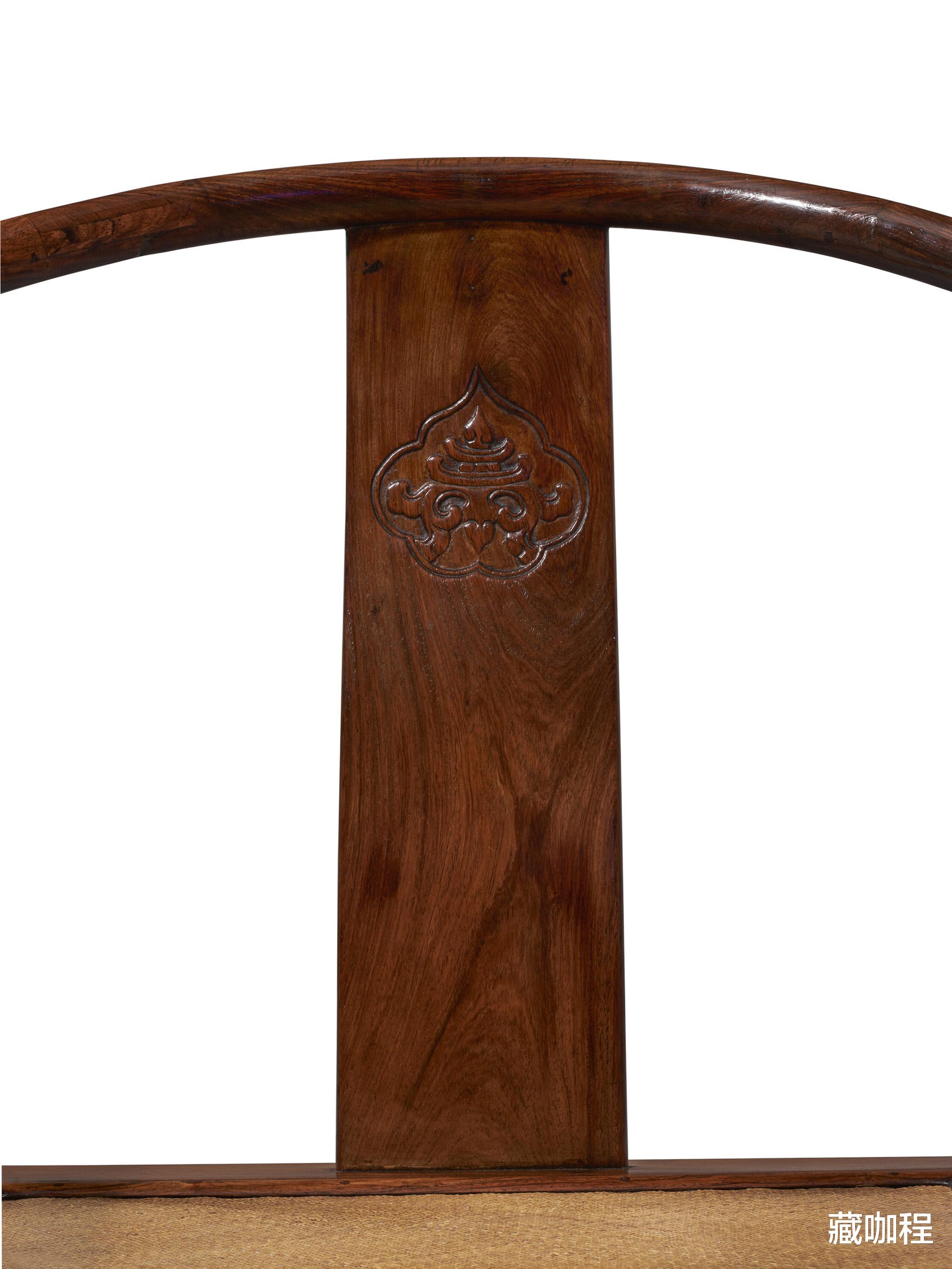 绿松石|端庄沉稳、四腿八挓，黄花梨如意头圈椅精品