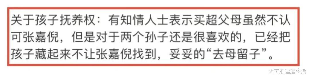 张嘉倪|张嘉倪恐将净身出户，俩儿子抚养权归男方，妥妥去母留子