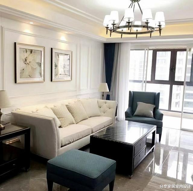 请装修公司装修新房花了27W,美式风格效果还不错,一家人很满意