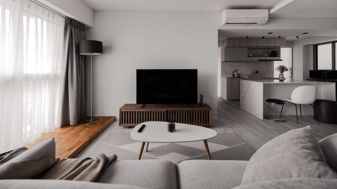 110㎡户型，客厅一分为四，打造会客、娱乐、休闲多元化生活空间