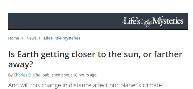 每年6厘米!研究发现:地球正在慢慢远离太阳,地球要大降温了?