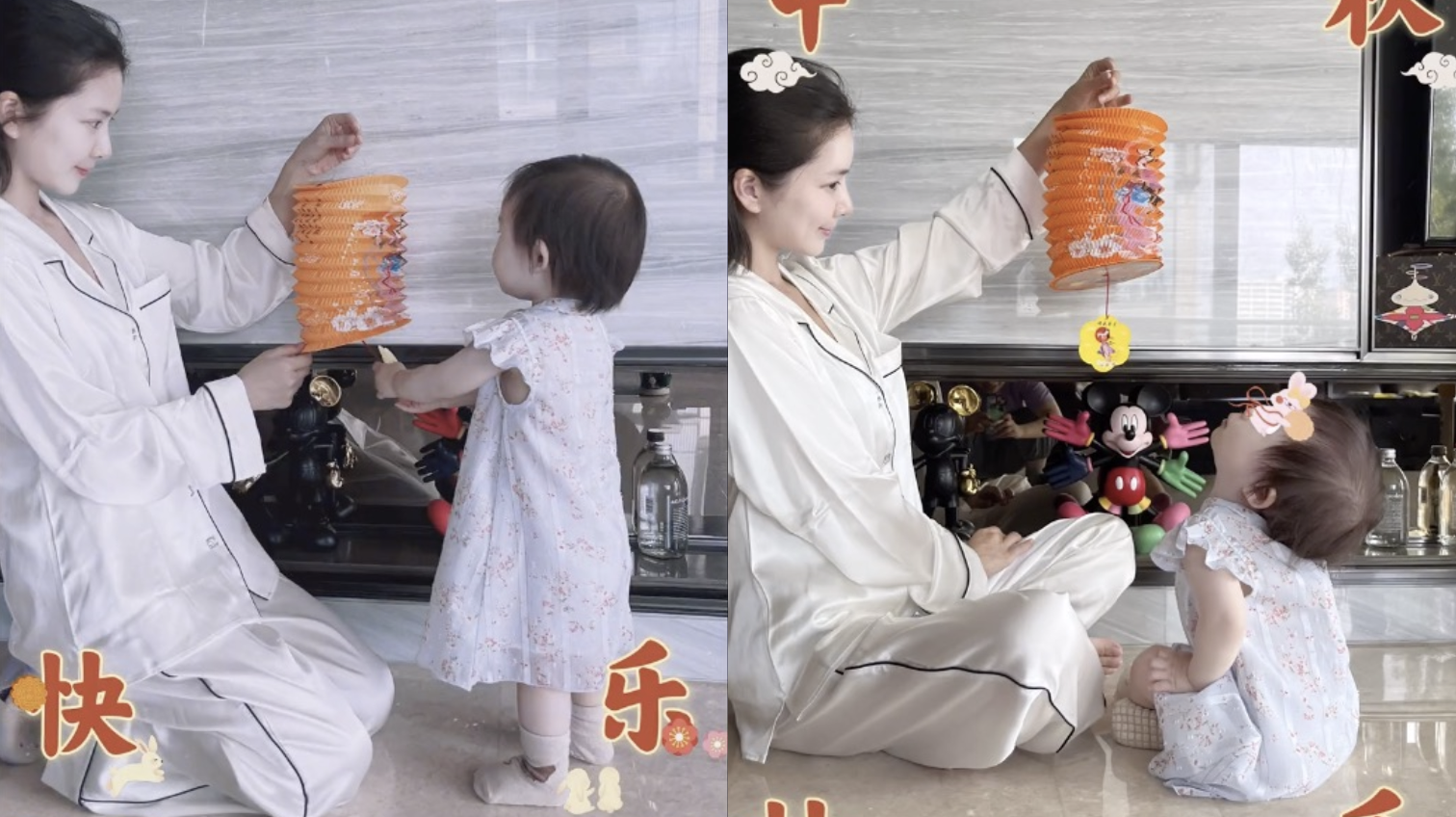 杜淳|王灿中秋晒全家福，婆媳首次公开同框，杜淳母亲罕见现身优雅知性