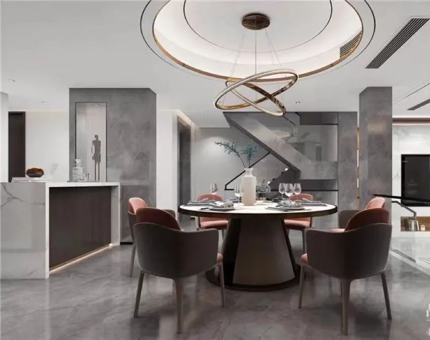 别墅装修-现代轻奢风格450平米案例赏析