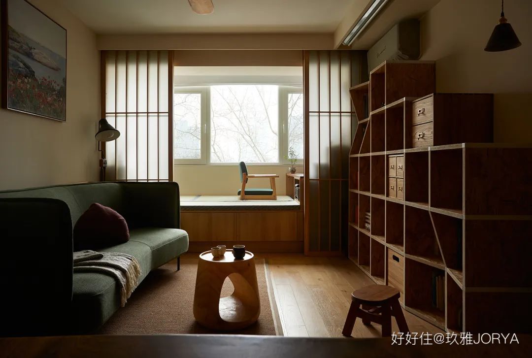 48㎡日式小屋:阳台隔出一间榻榻米,馋到我了